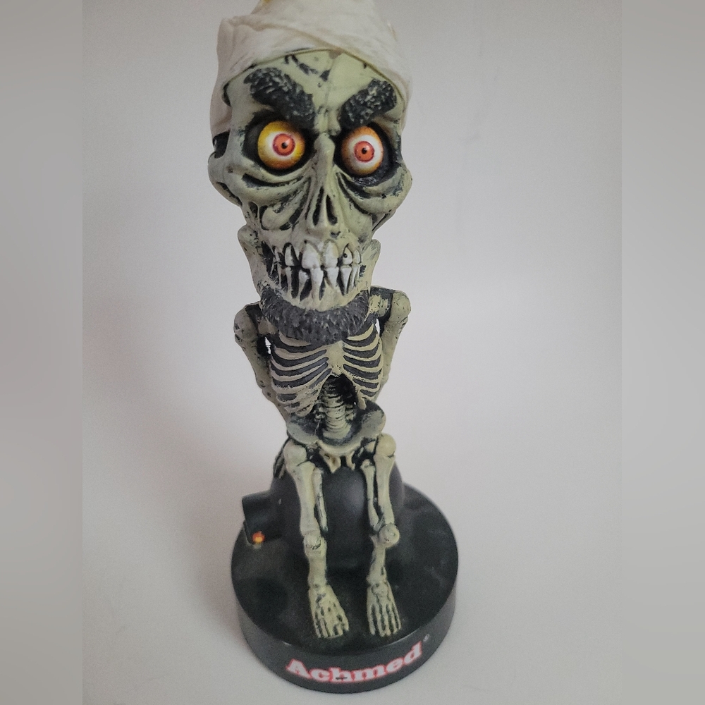 Achmed Jeff Dunham Talking Head Knocker Bobblehead! NOT TESTED 7" Tall